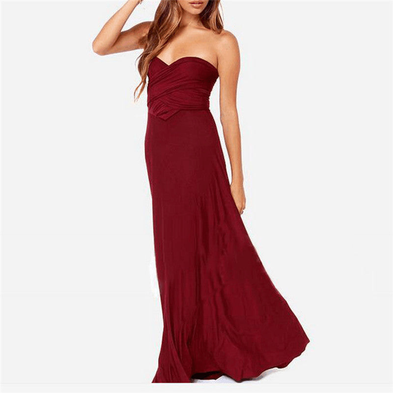 Robe Longue Femme Style Bohème – Ajustée, Élégante pour Soirée ou Club