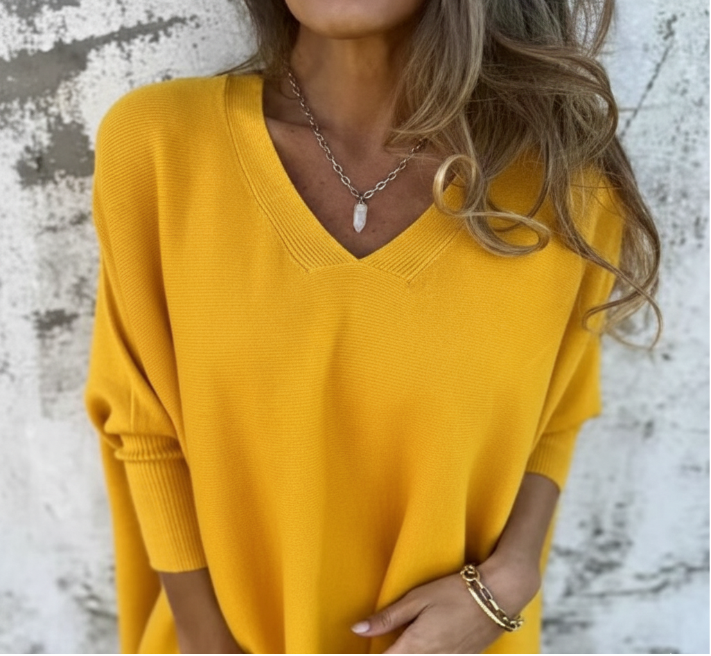 Chemise Tricotée Longue Élégance