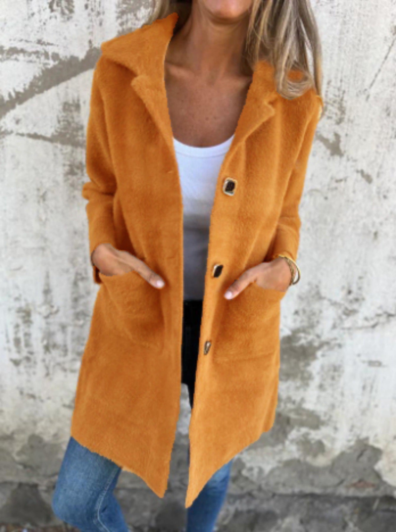 Manteau Urbain Mi-Long – Style Raffiné
