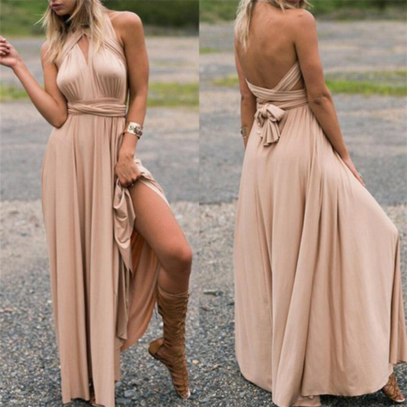 Robe Longue Femme Style Bohème – Ajustée, Élégante pour Soirée ou Club