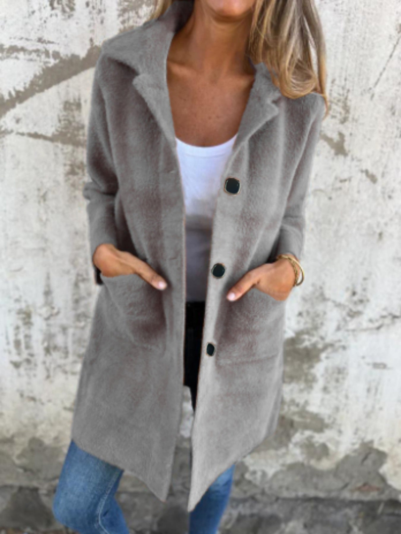 Manteau Urbain Mi-Long – Style Raffiné