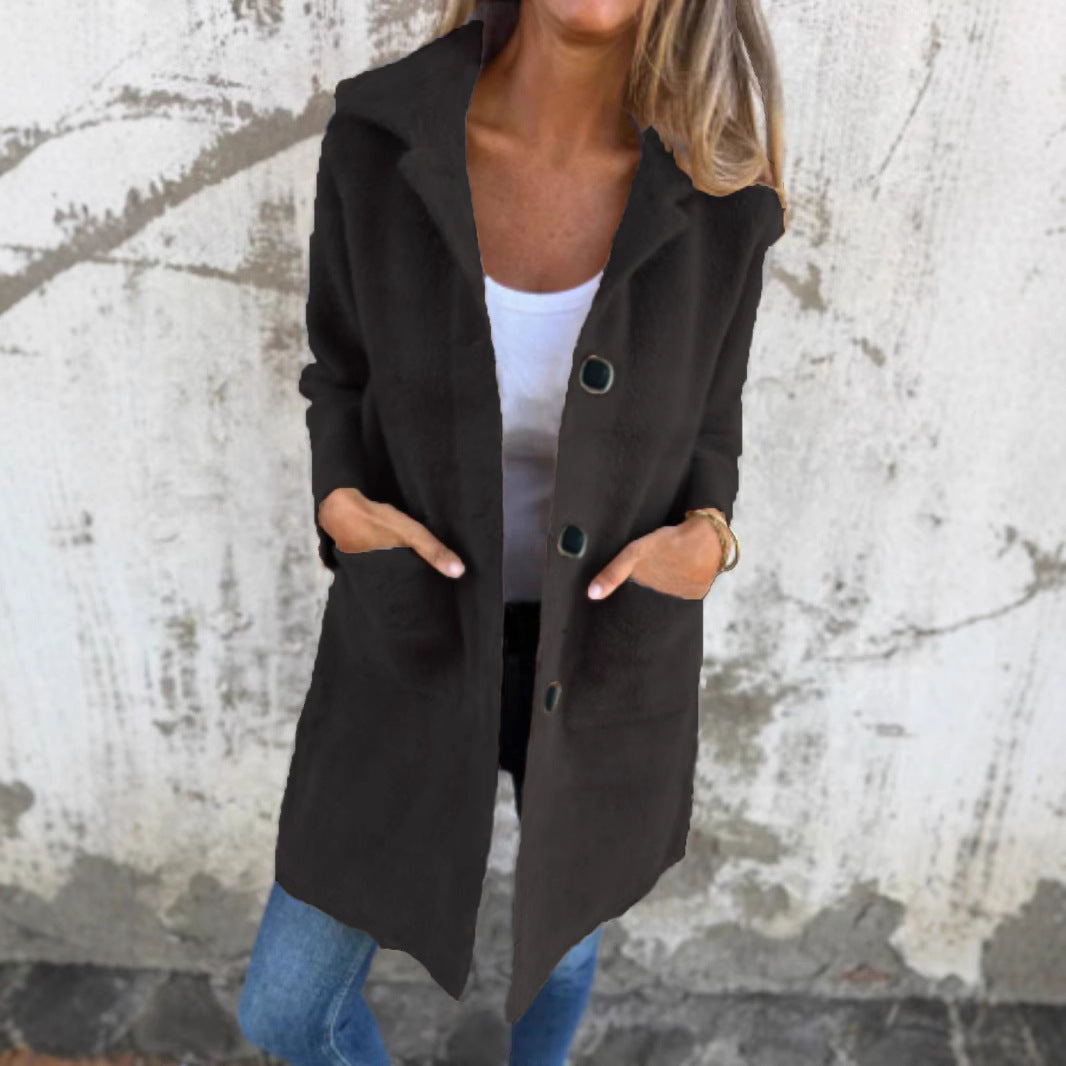 Manteau Urbain Mi-Long – Style Raffiné