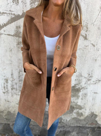 Manteau Urbain Mi-Long – Style Raffiné