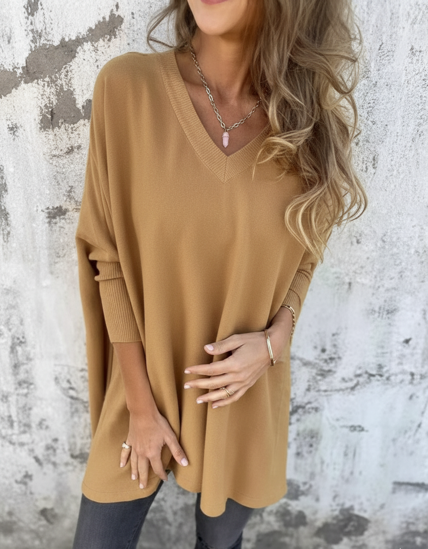 Chemise Tricotée Longue Élégance