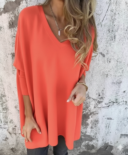 Chemise Tricotée Longue Élégance