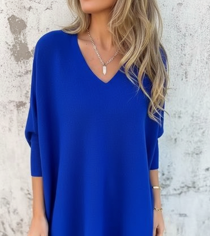 Chemise Tricotée Longue Élégance