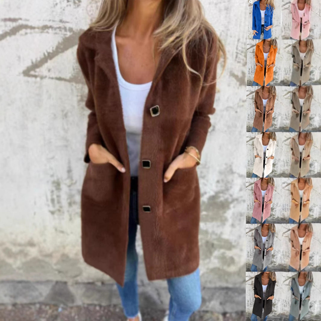 Manteau Urbain Mi-Long – Style Raffiné
