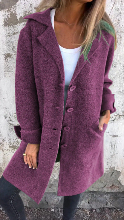 Manteau Urbain Mi-Long – Style Raffiné