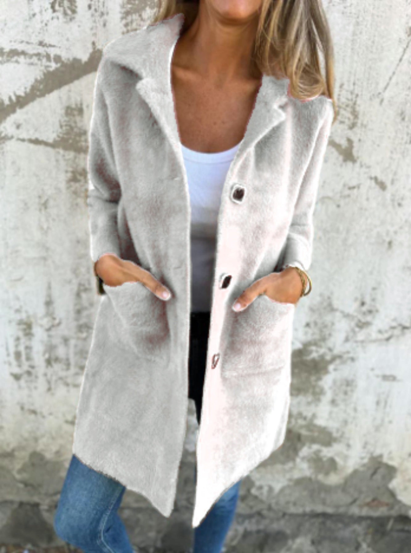 Manteau Urbain Mi-Long – Style Raffiné