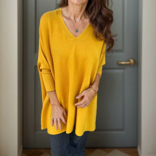 Chemise Tricotée Longue Élégance